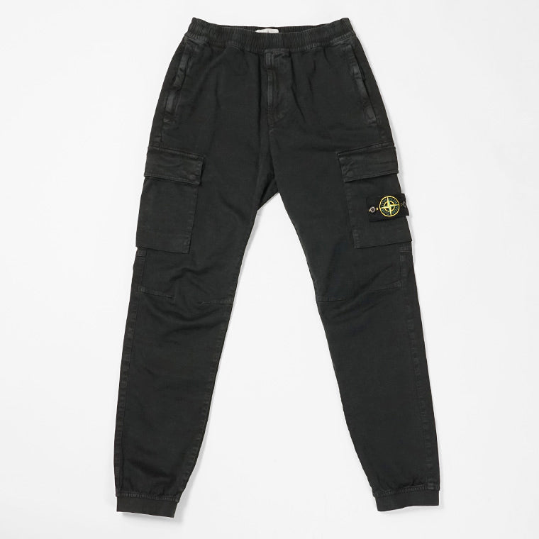 STONE ISLAND メンズ カーゴパンツ K2S153100033 S00L1 ウォッシュブラック V0129