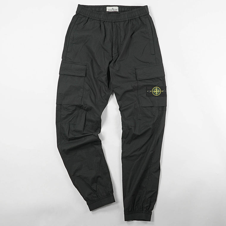 STONE ISLAND メンズ カーゴパンツ STRETCH COTTON TELA PARACADUTE L1S153100031 S0003 ブラック V0029