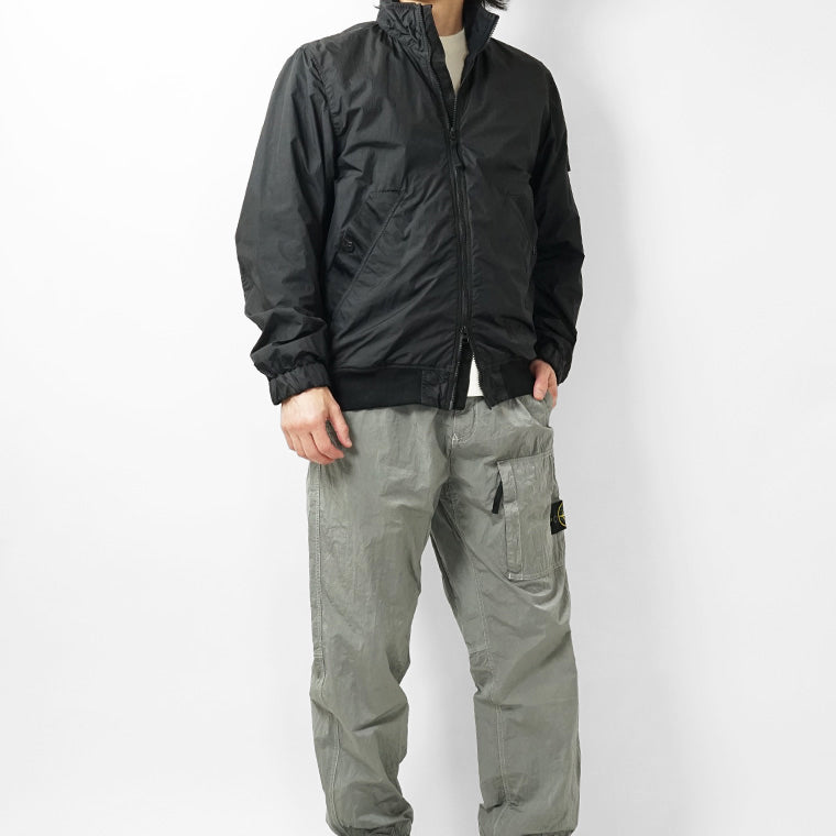 STONE ISLAND メンズ ブルゾン GARMENT DYED CRINKLE REPS NY L1S154100111 S0A23 ブラック V0029