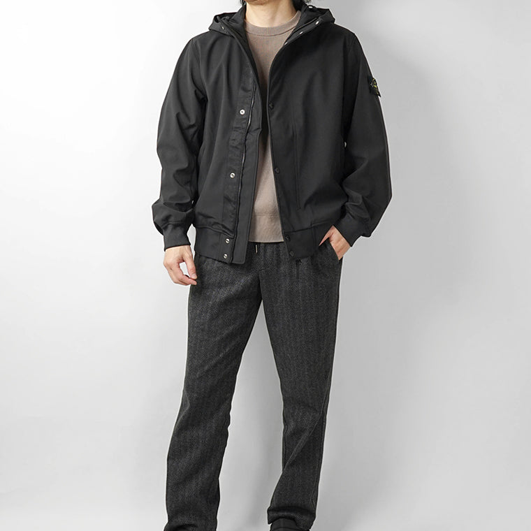 STONE ISLAND メンズ ブルゾン LIGHT SOFT SHELL R E DYE TECHNOLOGY L1S154100118 S0A22 ブラック V0029