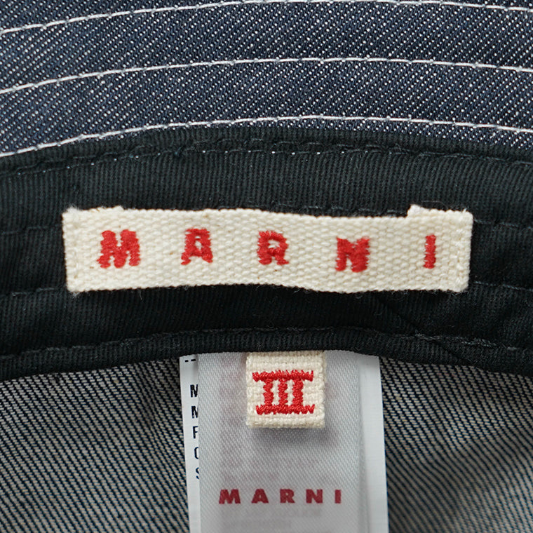 MARNI KIDS キッズ バケットハット MF49U M01832 M00WT インディゴ 0M01
