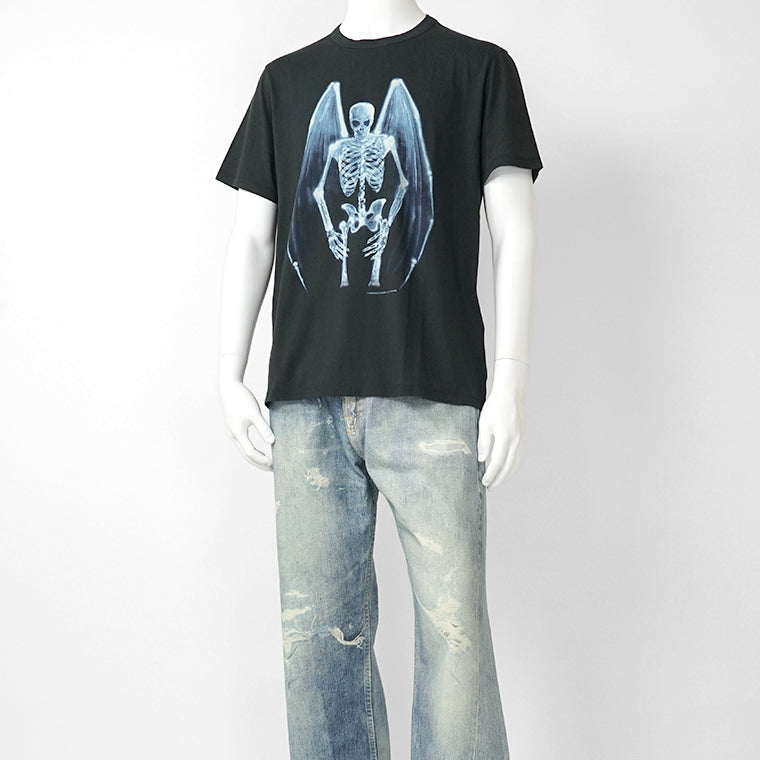 OUR LEGACY メンズ Tシャツ NEW BOX T-SHIRT M2266NF ブラック FALLEN ANGEL PRINT