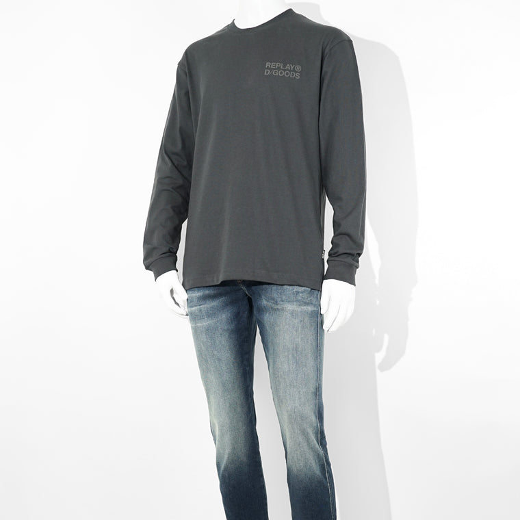 REPLAY メンズ 長袖Tシャツ M3357 22662 ダークグレー 293
