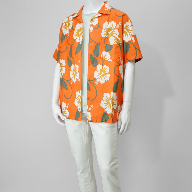 REPLAY メンズ 半袖シャツ M4157 75022 オレンジ 010