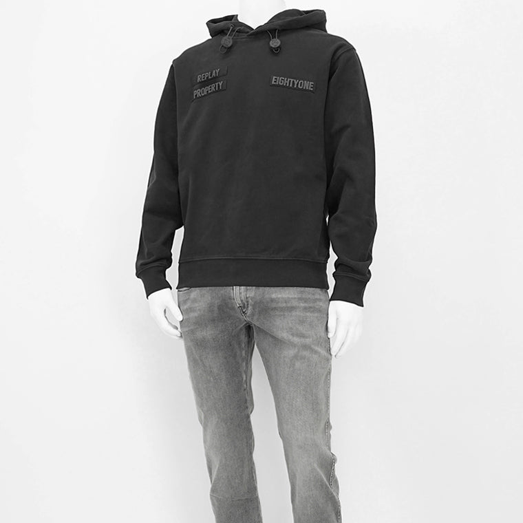 REPLAY メンズ パーカー M6972 22890CS ウォッシュブラック 098
