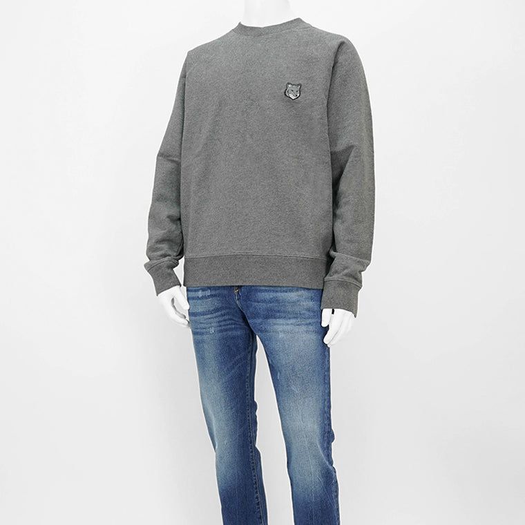 MAISON KITSUNE メンズ スウェットシャツ BOLD FOX HEAD PATCH OVERSIZE SWEATSHIRT MM00304 KM0001 2カラー