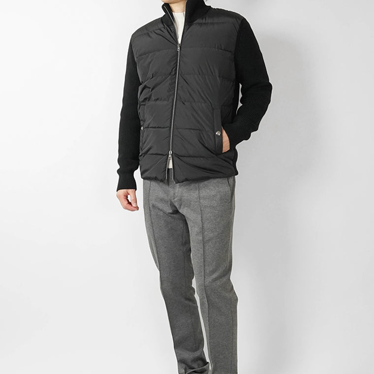 HERNO メンズ ニットダウンジャケット MP000126U 70061 ブラック 9300