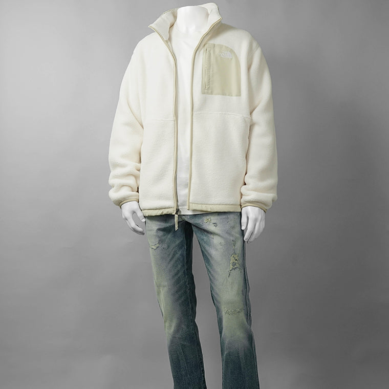 THE NORTH FACE メンズ ブルゾン YUMIORI OFF PEAK FULL ZIP FLEECE JACKET NF0A8FKN WHITE DUNE DESERT STONE ホワイト ベージュ JN5