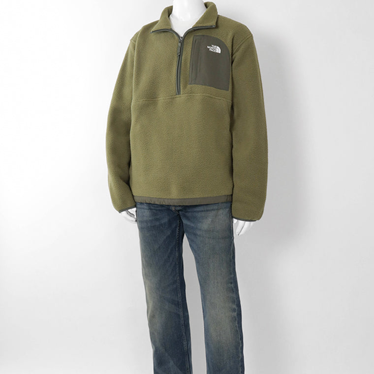 THE NORTH FACE メンズ ハーフジッププルオーバー YUMIORI OFF PEAK 1/2 NF0A8FKP CARAWAY SEED NEW TAUPE GREEN カーキ RL2