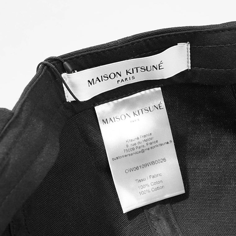 MAISON KITSUNE レディース メンズ キャップ BABY FOX CAP OW06109 WB0026 BLACK ブラック P199