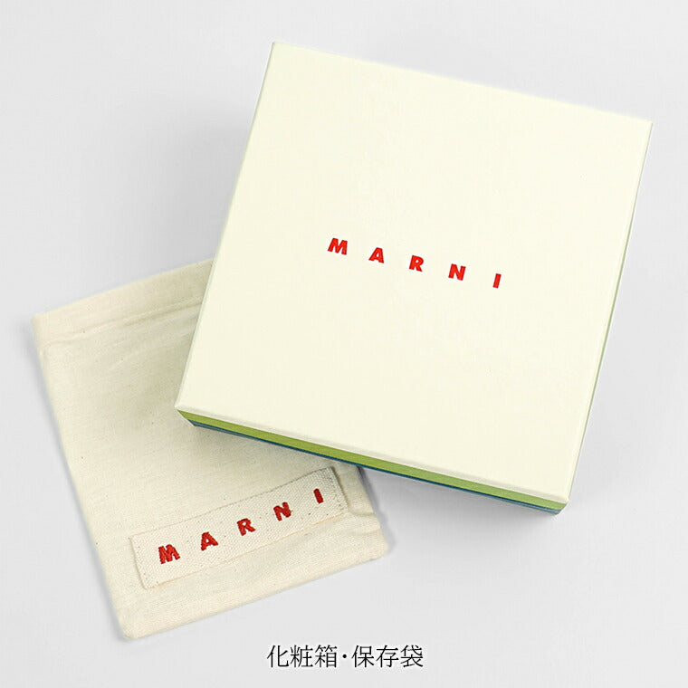 MARNI メンズ 3つ折り財布 PFMI0097U0 P6533 ダークぺトロール 00V93