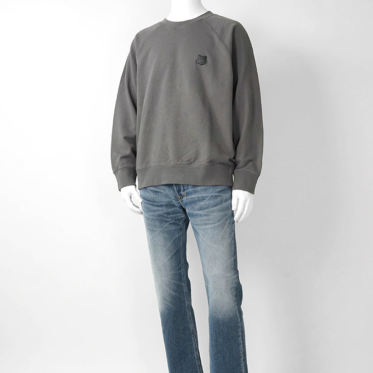 MAISON KITSUNE メンズ スウェットシャツ FOX HEAD OVERSIZE SWEATSHIRT PM00306 KM0340 2カラー