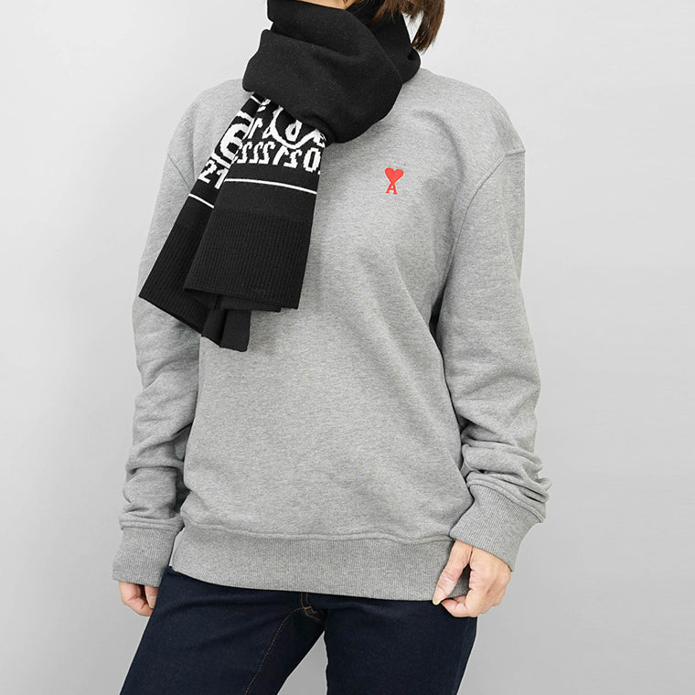 MM6 Maison Margiela レディース メンズ Wフェイス マフラー NUMERIC SIGNATURE WOOL SCARF S52TE0055 M13050 ブラック 900J