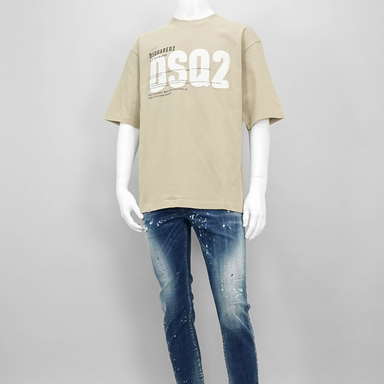 DSQUARED2 メンズ Tシャツ LOOSE FIT TEE S74GD1412 D20033 ベージュ 800