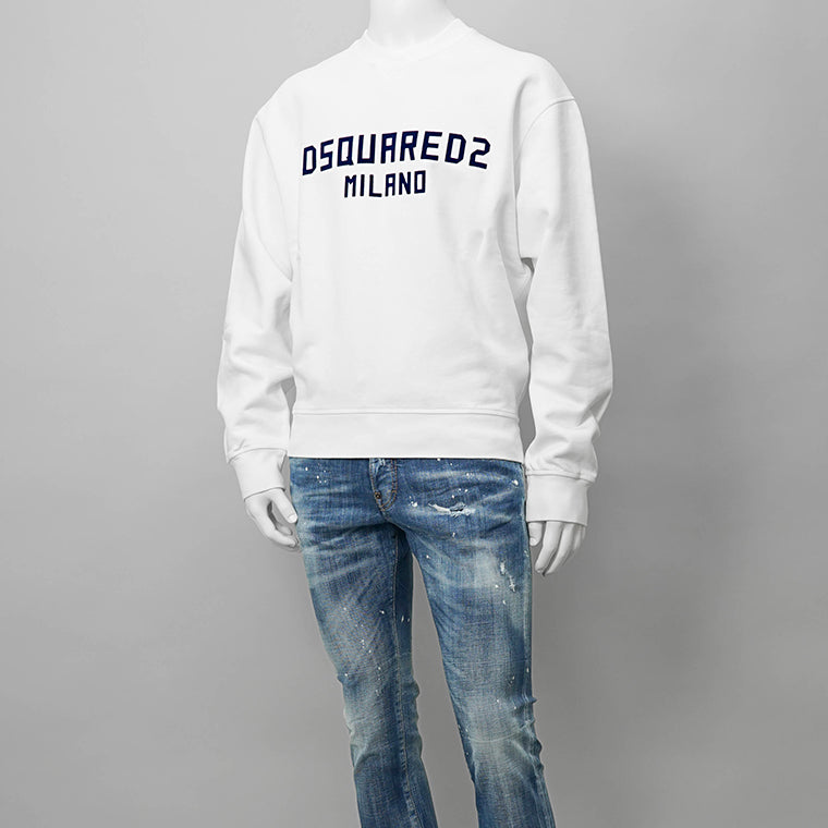 DSQUARED2 メンズ スウェットシャツ JUST RIGHT FIT CREWNECK S74GU0889 D25015 2カラー