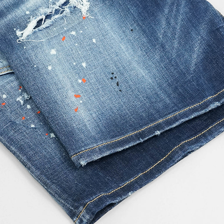 DSQUARED2 メンズ ショートパンツ MARINE SHORT S74MU0884 S30664 ウォッシュブルー 470