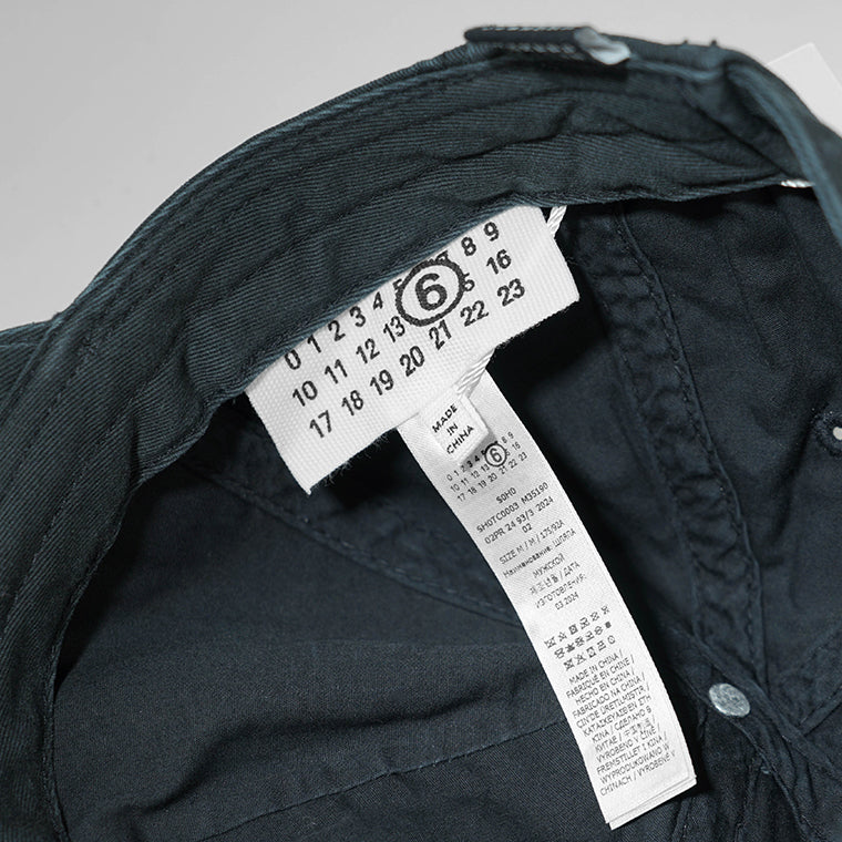 MM6 Maison Margiela メンズ レディース キャップ SH0TC0003 M35190 ウォッシュブラック 899