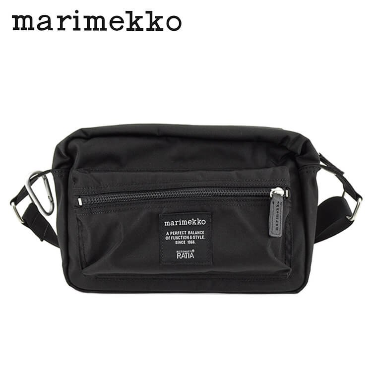 マリメッコ marimekko レディース メンズ ショルダーバッグ ブラック 