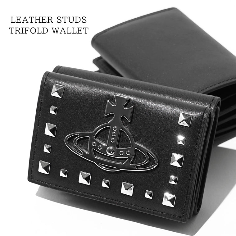 ★入学・就職お祝い★vivienne westwood折り財布ブラック ヴィヴィアンウエストウッド Vivienne Westwood 財布 三つ折り財布