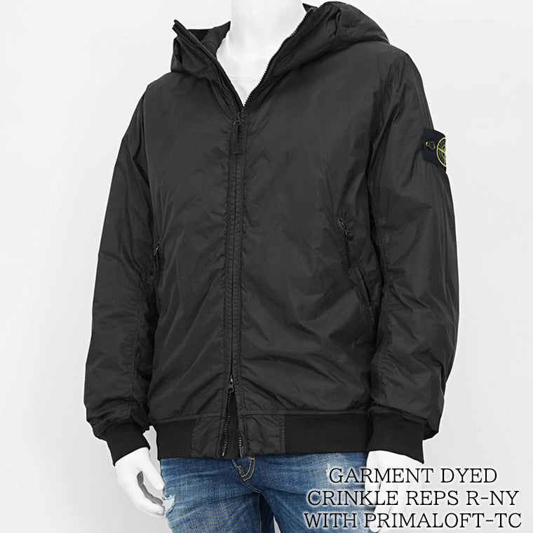 STONE  ブラックジャケット ストーンアイランド STONE ISLAND SEAMLESS TUNNEL NYLON DOWN