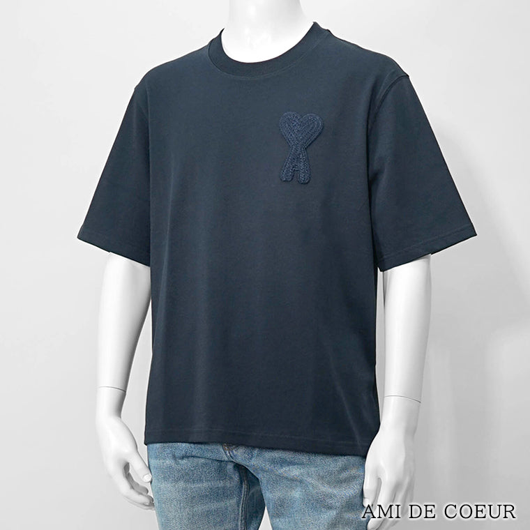 AMI PARIS / Tシャツ/M/コットン/BLU/SPEUTS055.726 アミ AMI メンズ Tシャツ ネイビー – WORLDCLUB1989