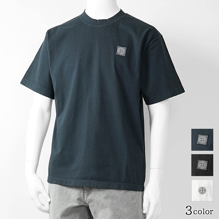 ストーンアイランド STONE ISLAND メンズ Tシャツ ネイビー ブラック