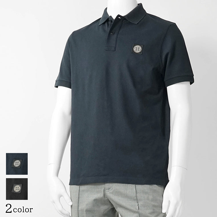 ストーンアイランド STONE ISLAND メンズ ポロシャツ ネイビー