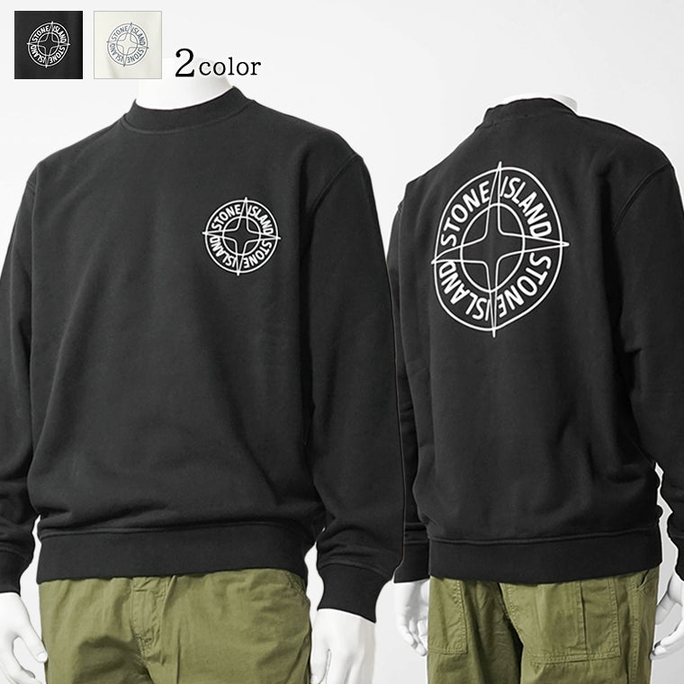 ストーンアイランド STONE ISLAND メンズ スウェットシャツ ブラック