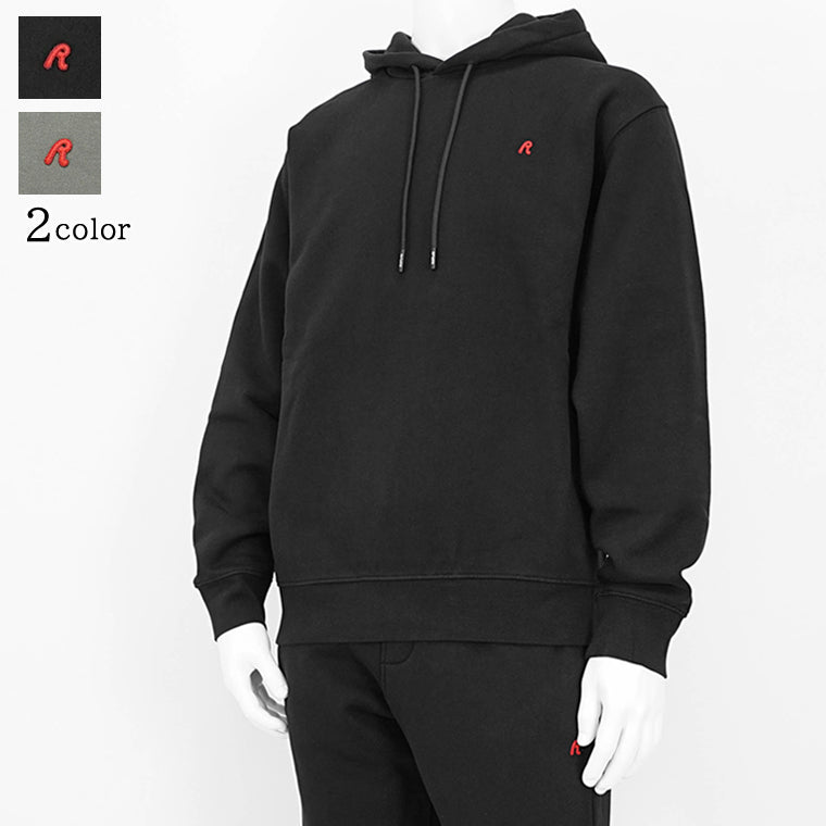 送料込★REPLAY★M6923.000.23736P フルジップスウェットシャツ RED LOGO ポリエステルフリースプルフーディー