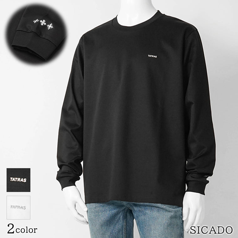 タトラス TATRAS メンズ 長袖Tシャツ チャコールグレー ブラック 人気