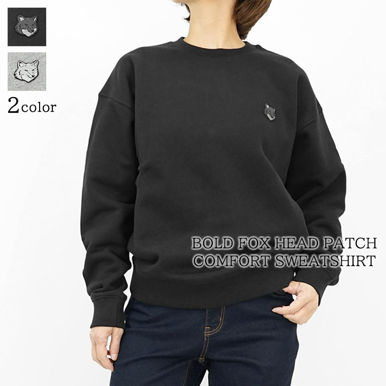 メゾンキツネ MAISON KITSUNE レディース スウェットシャツ ブラック