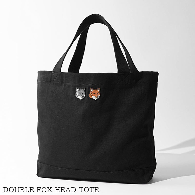 Maison kitsune 黒　BLACK トートバッグ メゾンキツネ MAISON KITSUNE メンズ レディース トートバッグ