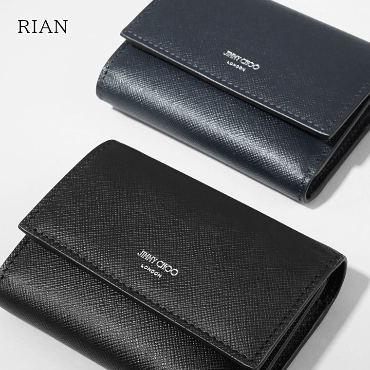 JIMMY CHOO ブラック 三つ折り財布 ジミーチュウ JIMMY CHOO 三つ折り財布 ブラック 黒 - メルカリ
