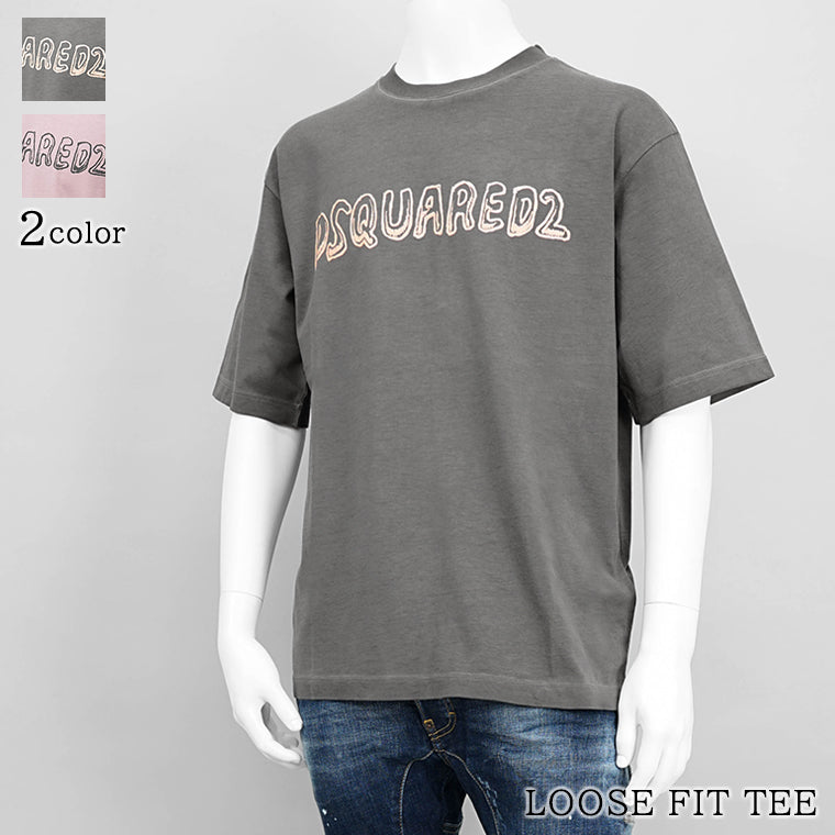 ディースクエアード DSQUARED2 メンズ Tシャツ ウォッシュグレー
