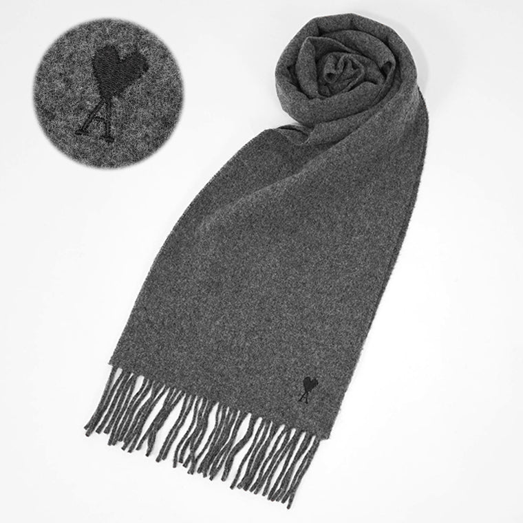 アミ AMI メンズ レディース マフラー グレー – WORLDCLUB1989