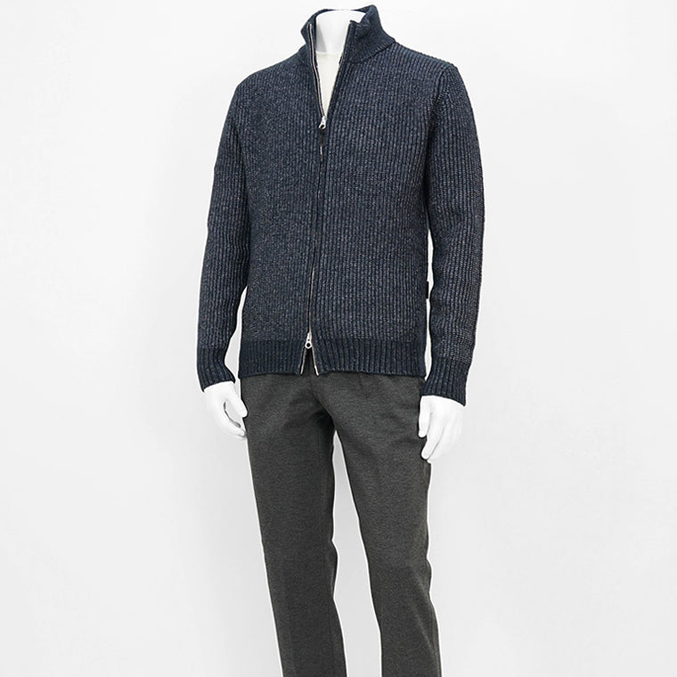 REPLAY メンズ ジップアップニット UK4461 G23274 ネイビー 067 ベージュ 618 2カラー