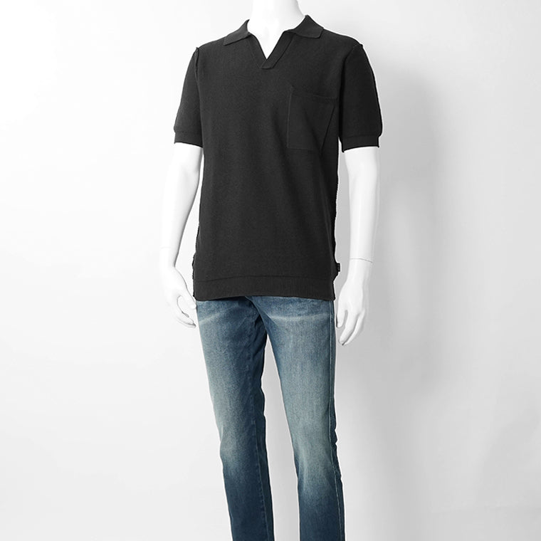 【2026SS SUMMER SALE】REPLAY メンズ ニットポロシャツ UK5150 G23774 ブラック 098