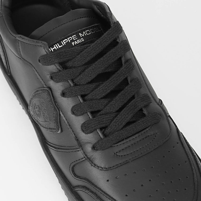 PHILIPPE MODEL メンズ スニーカー NICE LOW MAN VEAU VNLU V004 ブラック NOIR NOIR