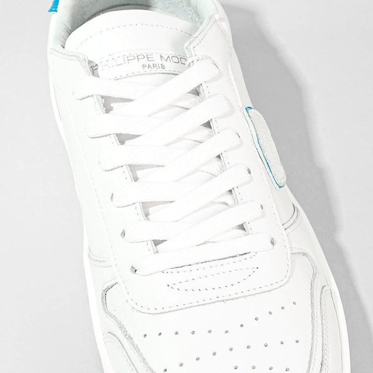 PHILIPPE MODEL メンズ スニーカー NICE LOW MAN VNLU VN03 ホワイト ブルー BLANC BLUETTE