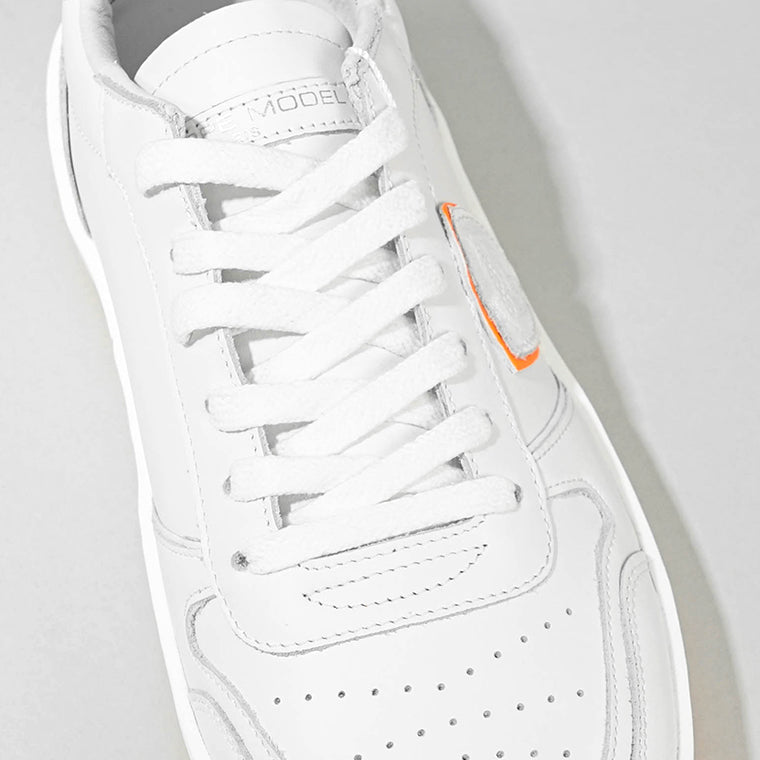 PHILIPPE MODEL メンズ スニーカー NICE LOW MAN VNLU VN04 ホワイト オレンジ BLANC ORANGE