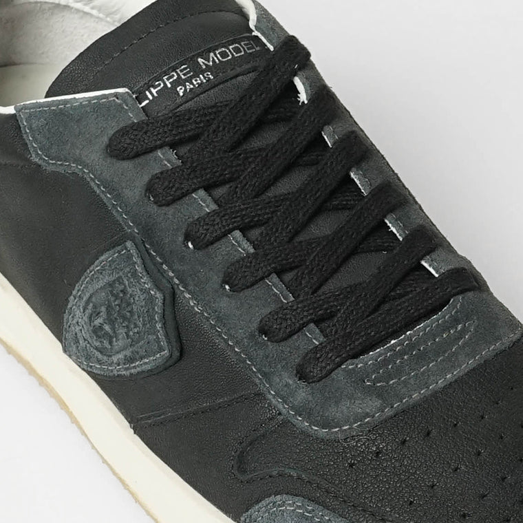 PHILIPPE MODEL メンズ スニーカー NICE LOW MAN WEST MIXAGE VNLU WX05 ブラック NOIR