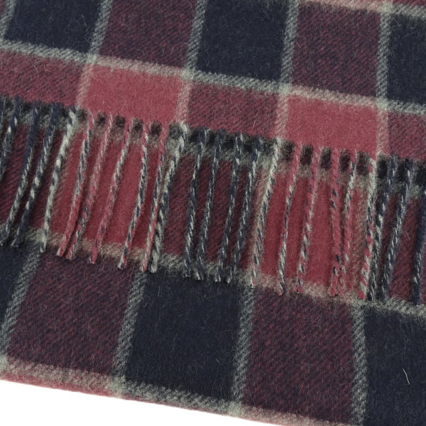 Johnstons レディース メンズ カシミア100% Wフェイス マフラー WA000020 RU7128 BLOCKCHECK HOUNDSTOOTH ブロックチェック ハウンズトゥース