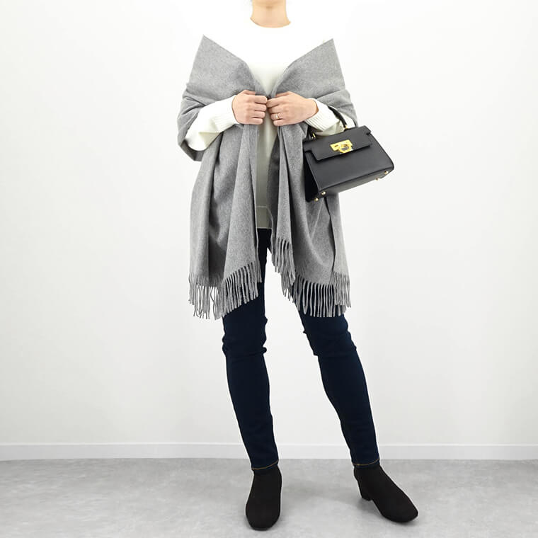 Johnstons レディース メンズ カシミア100% ストール WA000056 4カラー