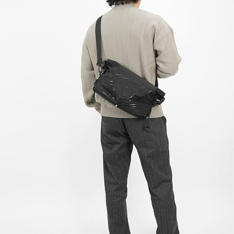 DIESEL メンズ レディース ショルダーバッグ DRAPE CROSSBODY X10046 P6333 ブラック T8013