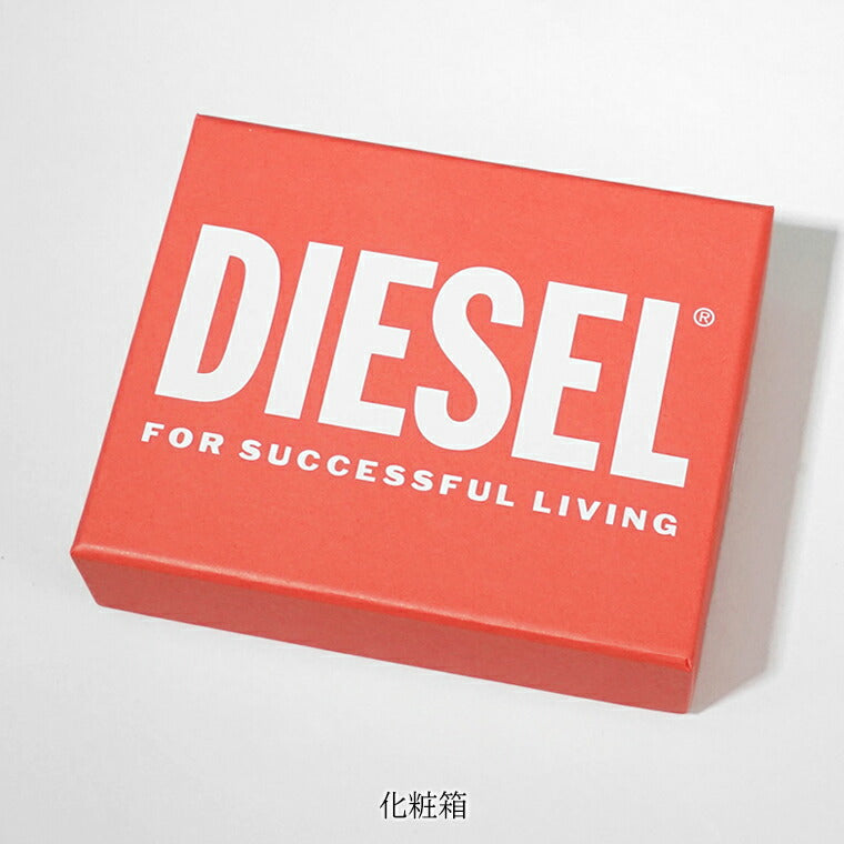 DIESEL メンズ 2つ折り財布 HOLI D BI FOLD COIN S 3D X10123 PR818 ブラック T8013