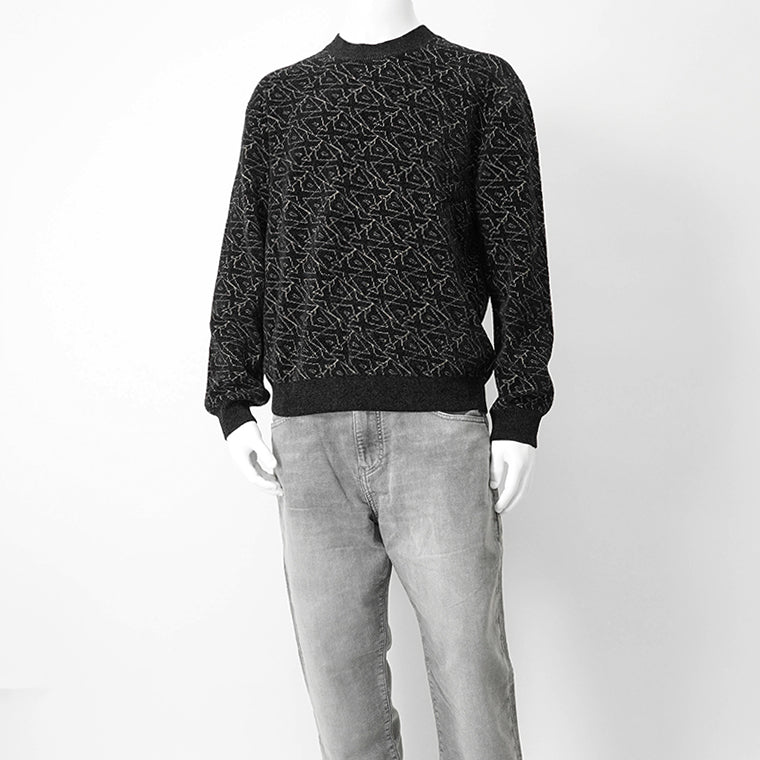 ARMANI EXCHANGE メンズ ニット XM001330 AF16916 BLACK AX LOGO ブラック FC196