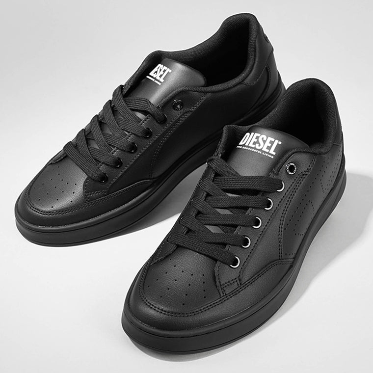 DIESEL メンズ スニーカー S DAKOTA LOW Y03595 P0476 BLACK ブラック T8013