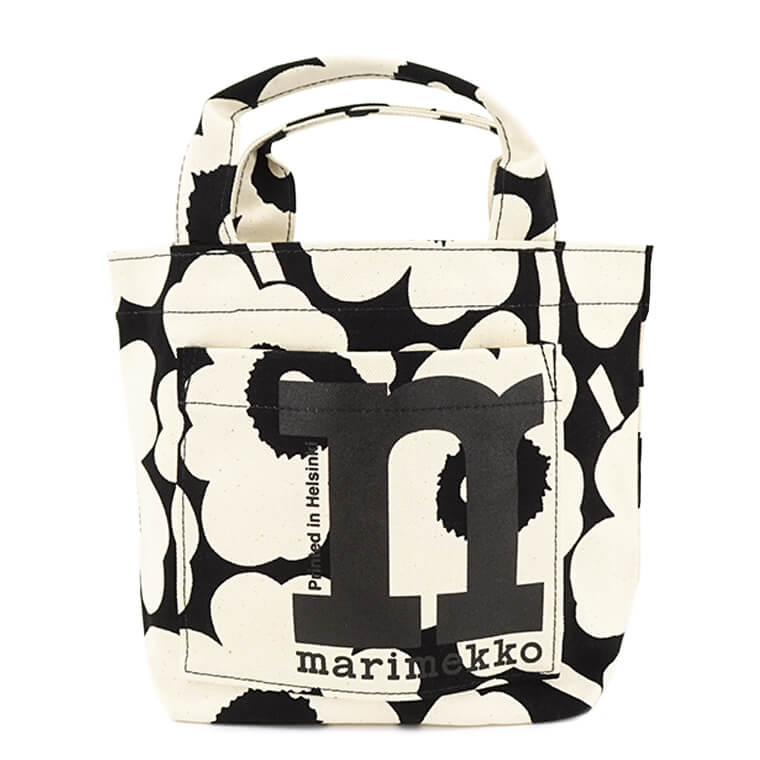 marimekko レディース トートバッグ MONO MINI TOTE UNIKKO 092197 BLACK COTTON ブラック コットン 908