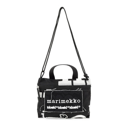 marimekko レディース メンズ ショルダーバッグ FUNNY CROSS POCKET MARIMERKKI 092210 BLACK WHITE ブラック ホワイト 992