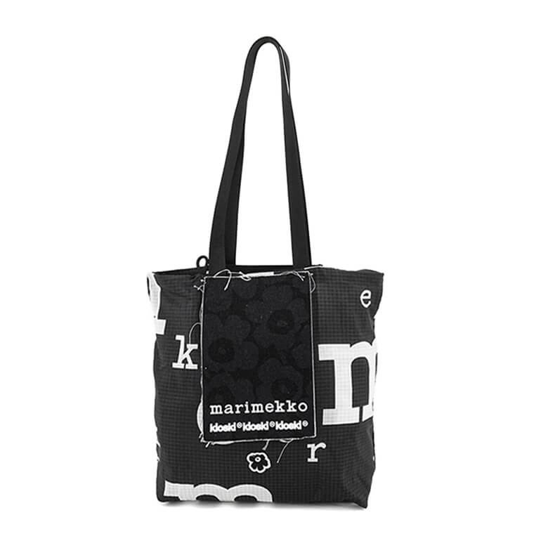 marimekko レディース メンズ トートバッグ FUNNY TOTE MARIMERKKI 092212 BLACK WHITE ブラック ホワイト 992